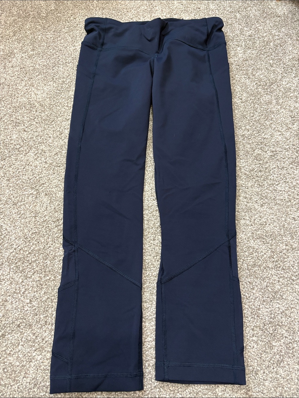 Lululemon Pace Rival Crop *22" In Midnight Navy - Picture 4 of 6